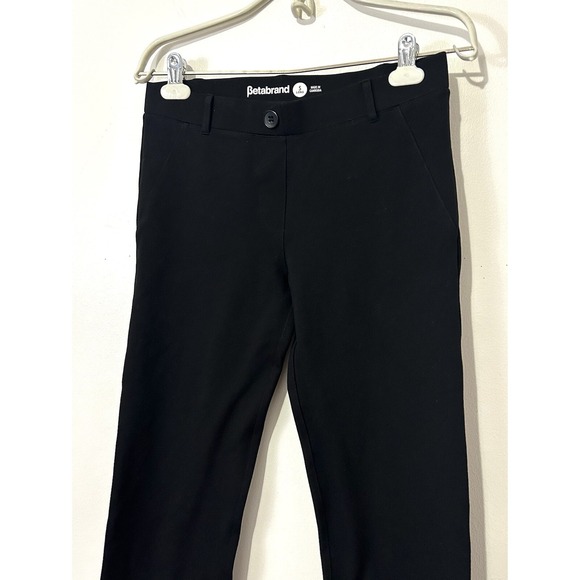 Betabrand Yoga Dress Pants Sz Small Long Tall Pull On Stretch Straight Career - Picture 2 of 6